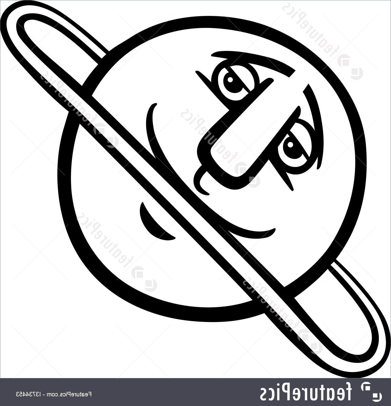 1300x1349 Hd Uranus Planet Cartoon Stock Illustration Drawing - Uranus Drawing