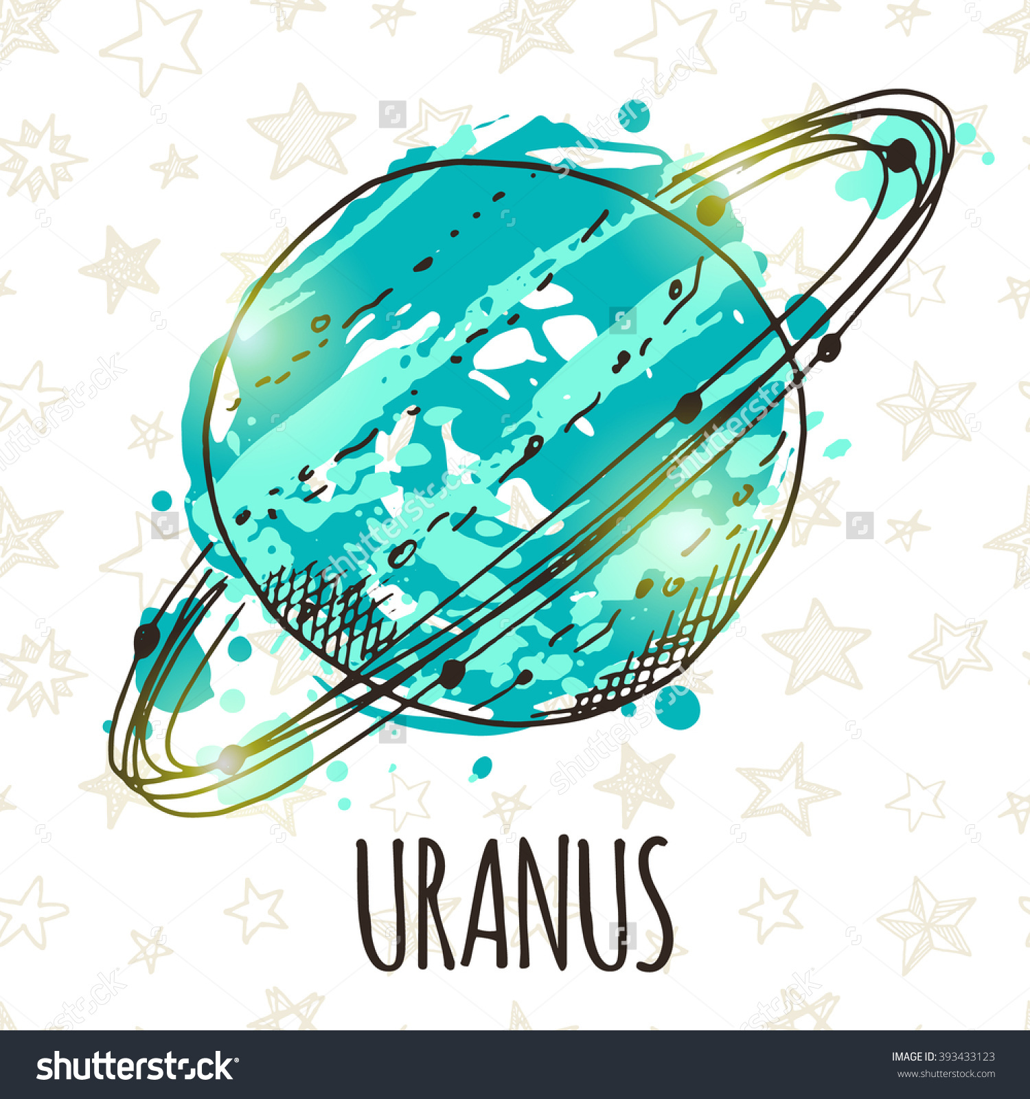 Уран Планета рисунок