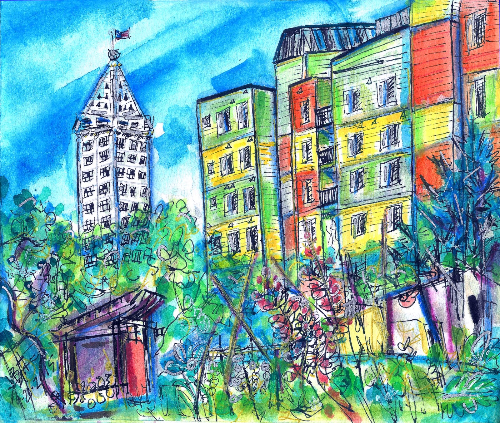 Urban Community Drawing at Explore collection of