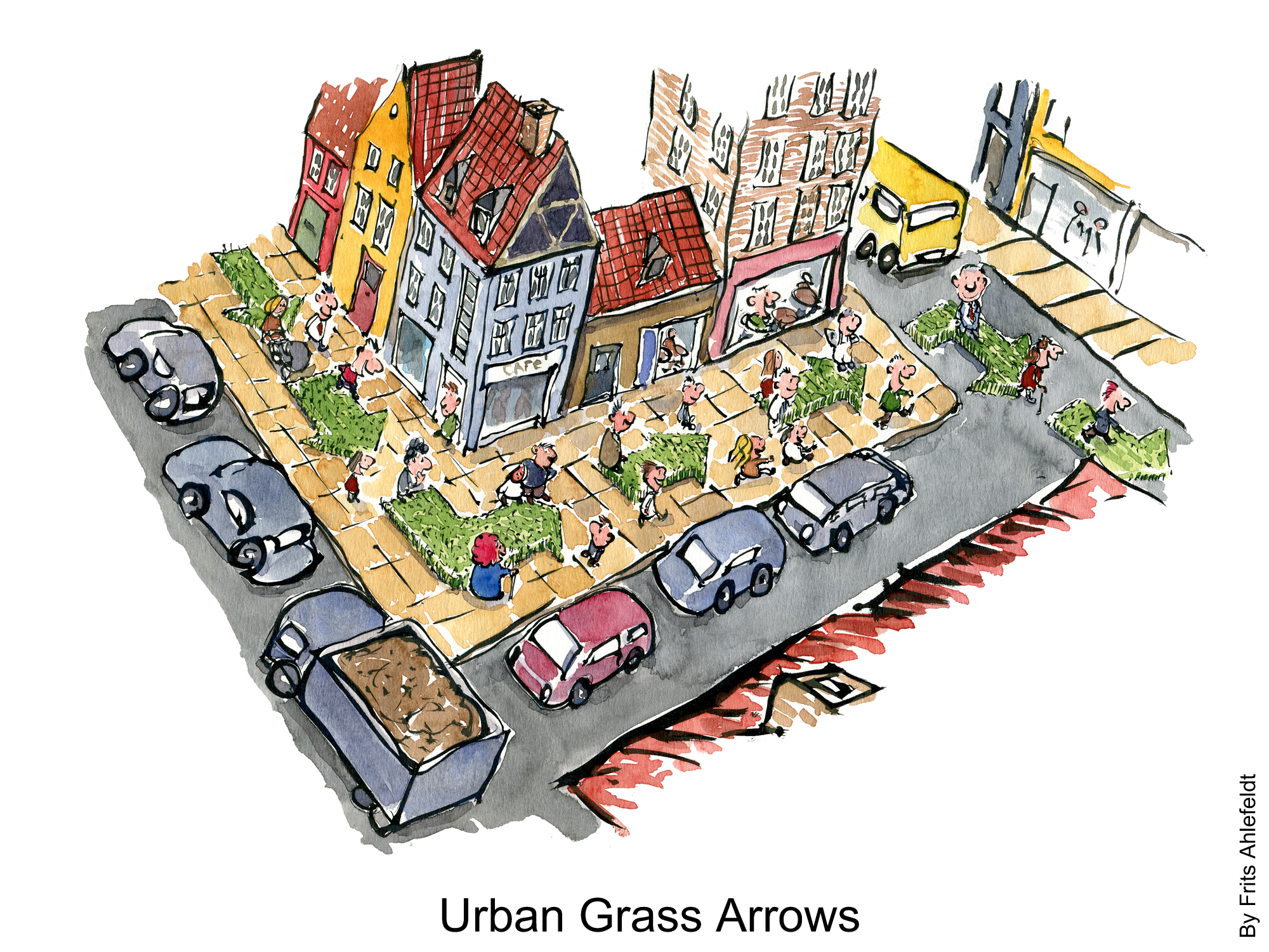 2000x1500 urban grass arrows the hiking artist project - Urban Community Drawing