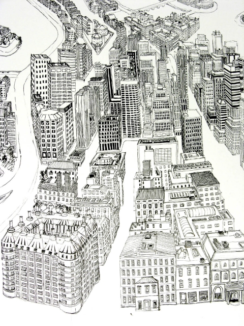 480x640 Johanna Sims Drawings - Urban Drawings