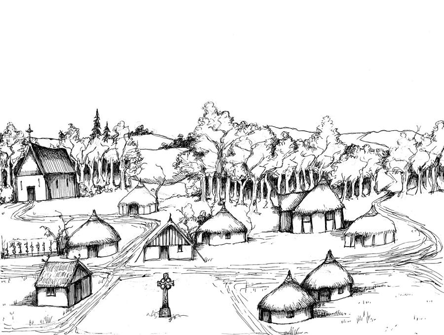 900x679 architectural evolution in an urban landscape drawing - Urban Landscape Drawing