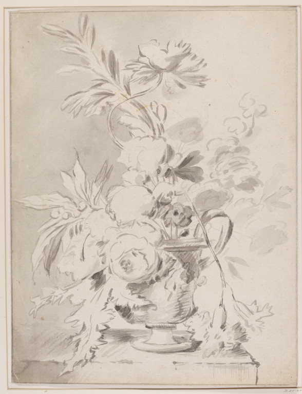 588x768 floral arrangement in an urn - Urn Drawing