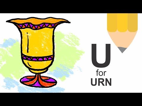 480x360 How To Draw Urn From Alphabet - Urn Drawing