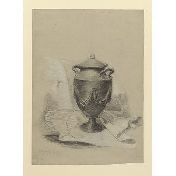 355x355 Drawing Of A Swagged Urn - Urn Drawing