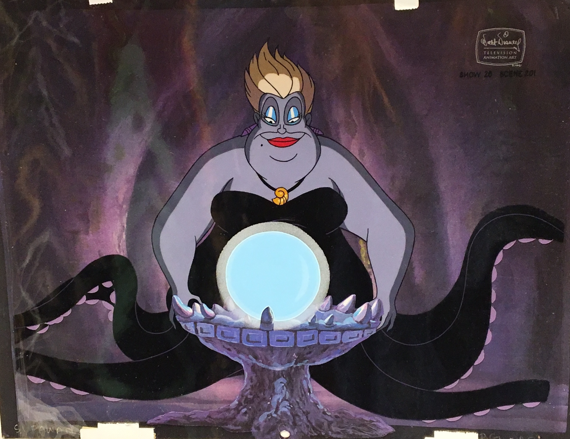 1941x1496 the little mermaid ursula production cel and matching drawing - Ursula Drawing