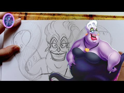480x360 How To Draw Ursula From Disney's The Little Mermaid - Ursula Drawing