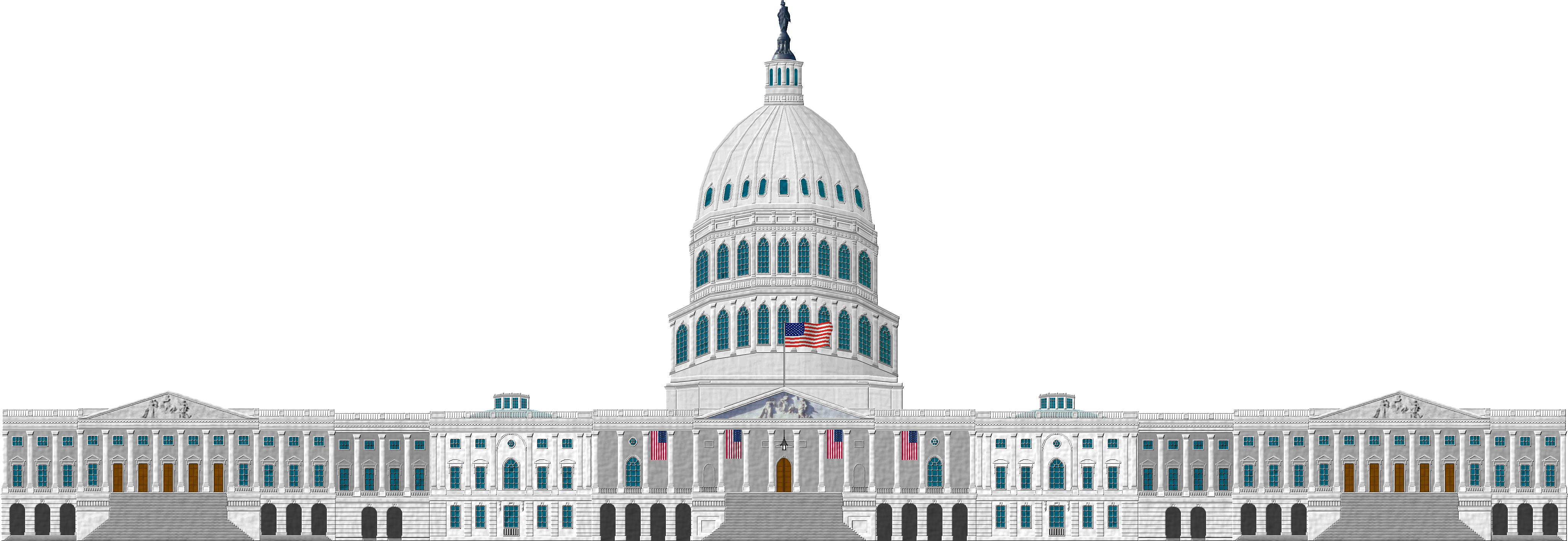 4116x1420 drawing structures capitol us transparent png clipart free - Us Capitol Drawing