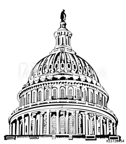 438x500 u s capitol dome - Us Capitol Drawing