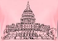 190x135 us capitol building clipa women's premium t shirt spreadshirt - Us Capitol Drawing