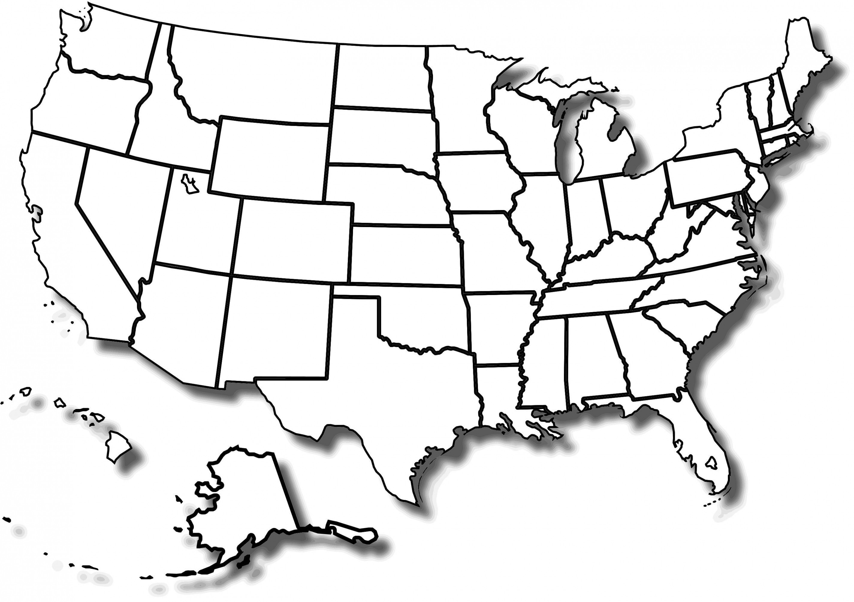 Us Map Line Drawing At Paintingvalley Com Explore Collection Of Us Map Line Drawing