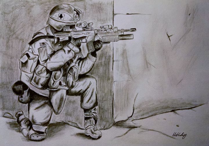 720x502 U S Soldier - Us Soldier Drawing