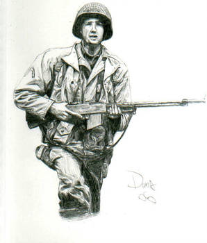 298x350 World War Us Soldier - Us Soldier Drawing