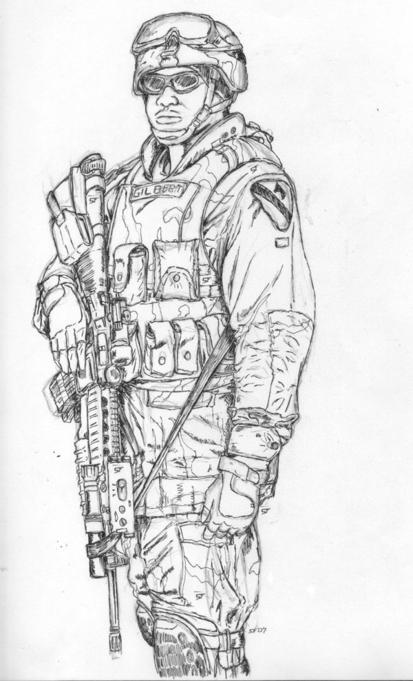 Us Soldier Drawing At Explore Collection Of Us
