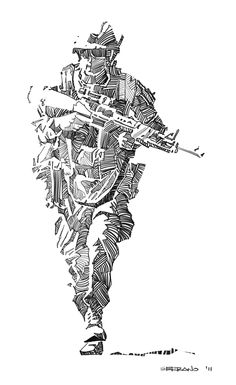 236x385 Army Soldier Drawing C R E A T I V E A R T - Us Soldier Drawing