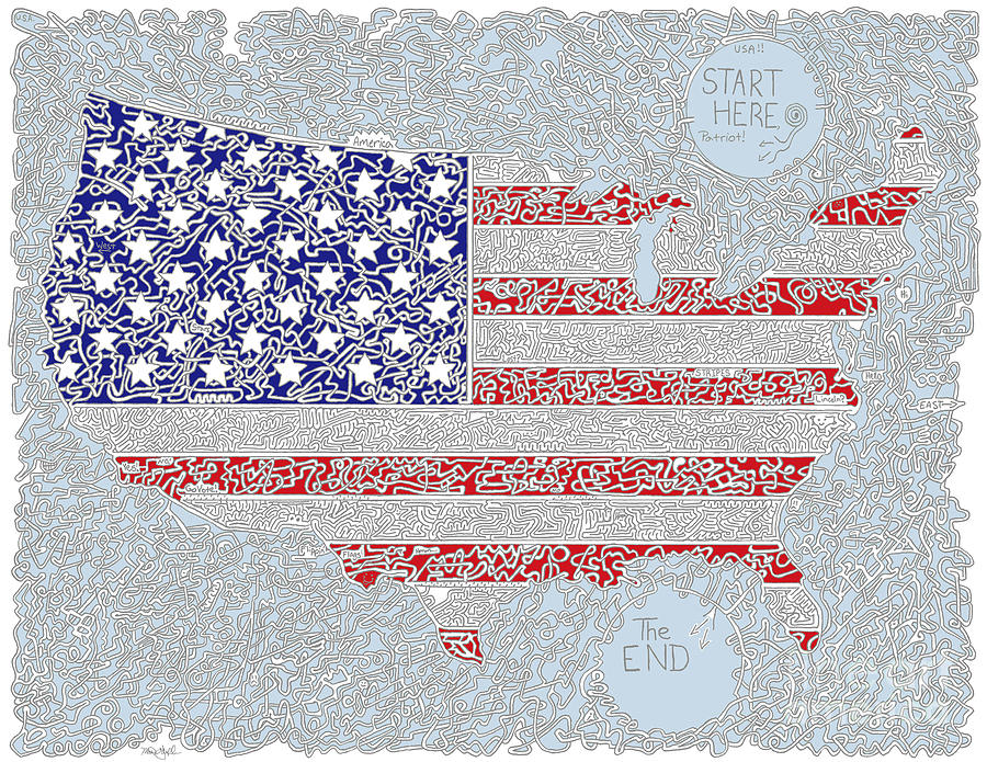 900x695 usa flag drawing - Usa Flag Drawing