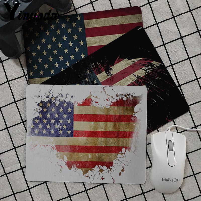 800x800 yinuoda usa flag customized mousepads computer laptop mouse - Usa Flag Drawing