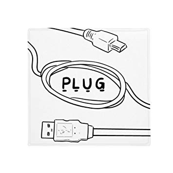 355x355 data wire usb plug line hand drawing anti slip floor - Usb Drawing