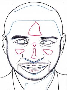 225x302 How To Draw Usher, Step - Usher Drawing