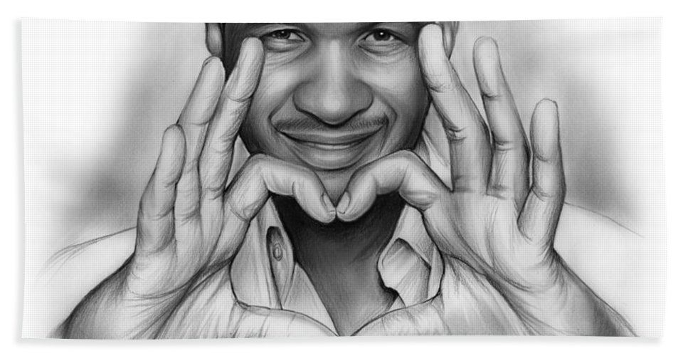 967x500 Usher Bath Towel For Sale - Usher Drawing