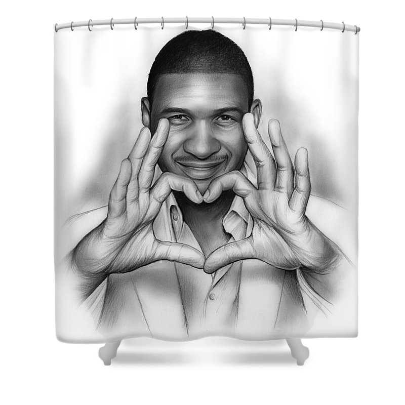 800x800 Usher Shower Curtain For Sale - Usher Drawing