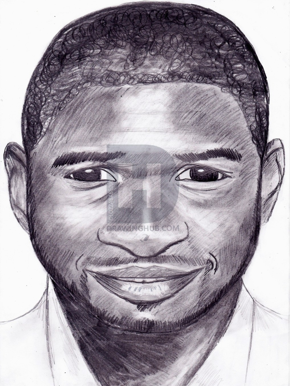 1018x1354 How To Draw Usher, Step - Usher Drawing