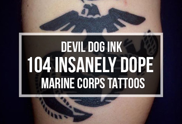635x431 devil dog ink insanely dope marine corps tattoos - Usmc Devil Dog Drawing