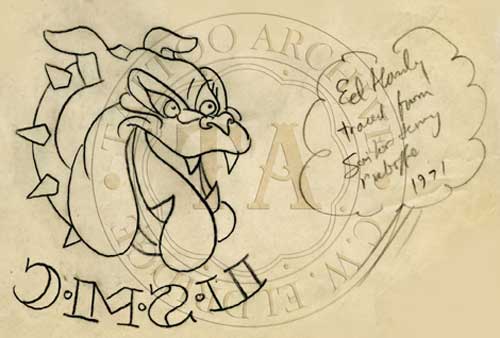 500x338 Devil Dogs - Usmc Devil Dog Drawing