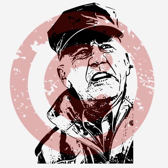 570x570 R Lee Ermey Gunny Hartman Full Metal Jacket Usmc Marines Etsy - Usmc Devil Dog Drawing