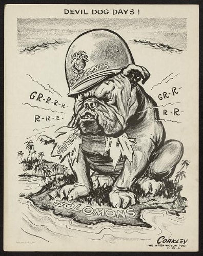 396x500 Historicalfindings Photo Devil Days,bulldog,us - Usmc Devil Dog Drawing
