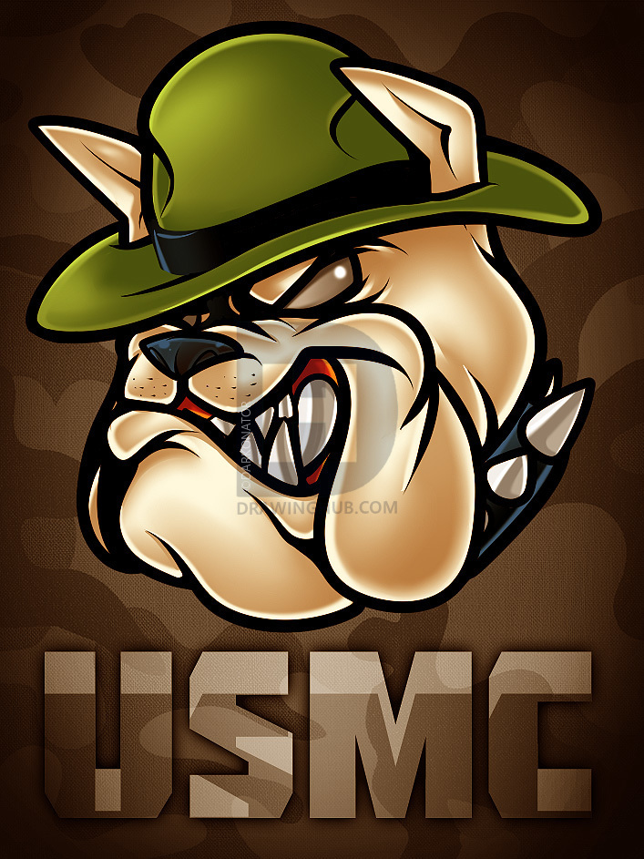 707x943 how to draw usmc, marine tattoo, step - Usmc Drawing