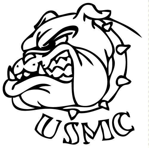 500x496 marine bulldog drawings tattoos art marine corps - Usmc Drawing