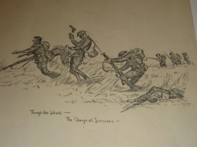 400x300 named trench art drawing usmc marines soissons - Usmc Drawing