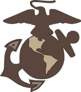 264x299 Marine Logo Clip Art - Usmc Logo Drawing