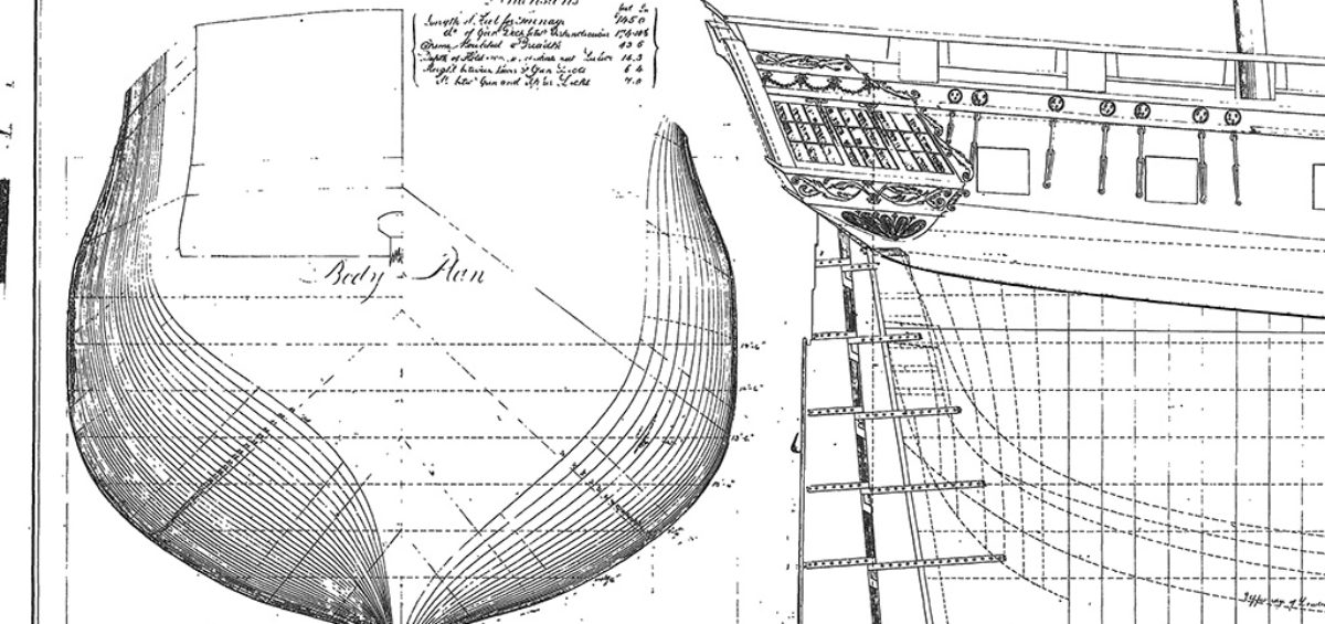 1200x565 the quarter galleries - Uss Constitution Drawing