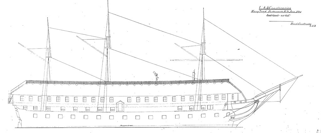 1024x425 Uss Constitution Through Artists' Eyes Part I - Uss Constitution Drawing