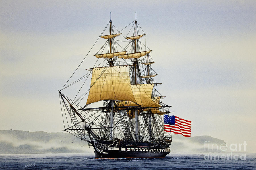 900x597 Uss Constitution Painting - Uss Constitution Drawing