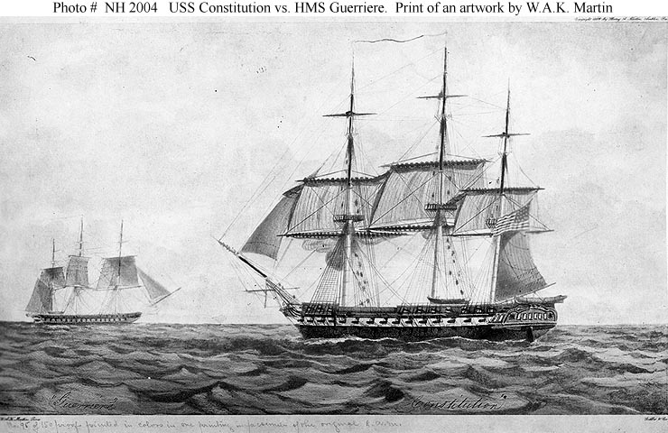 740x480 War - Uss Constitution Drawing