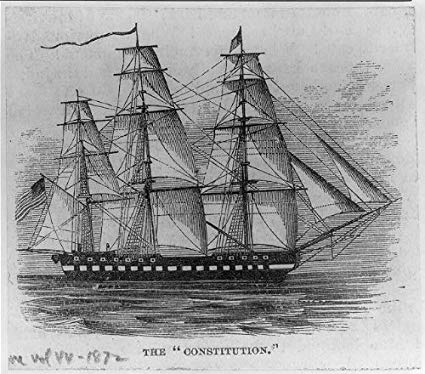425x374 Historicalfindings Photo Uss - Uss Constitution Drawing