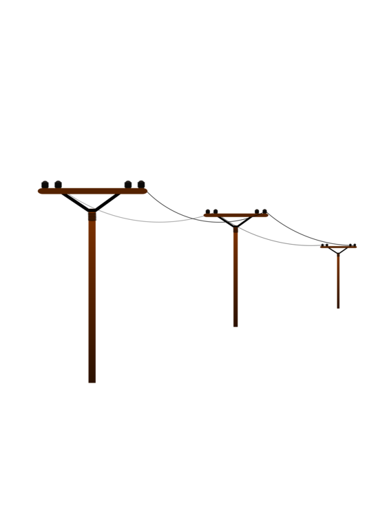 530x750 Electrical Grid Electricity Utility Pole Electric Power Industry - Utility Pole Drawing