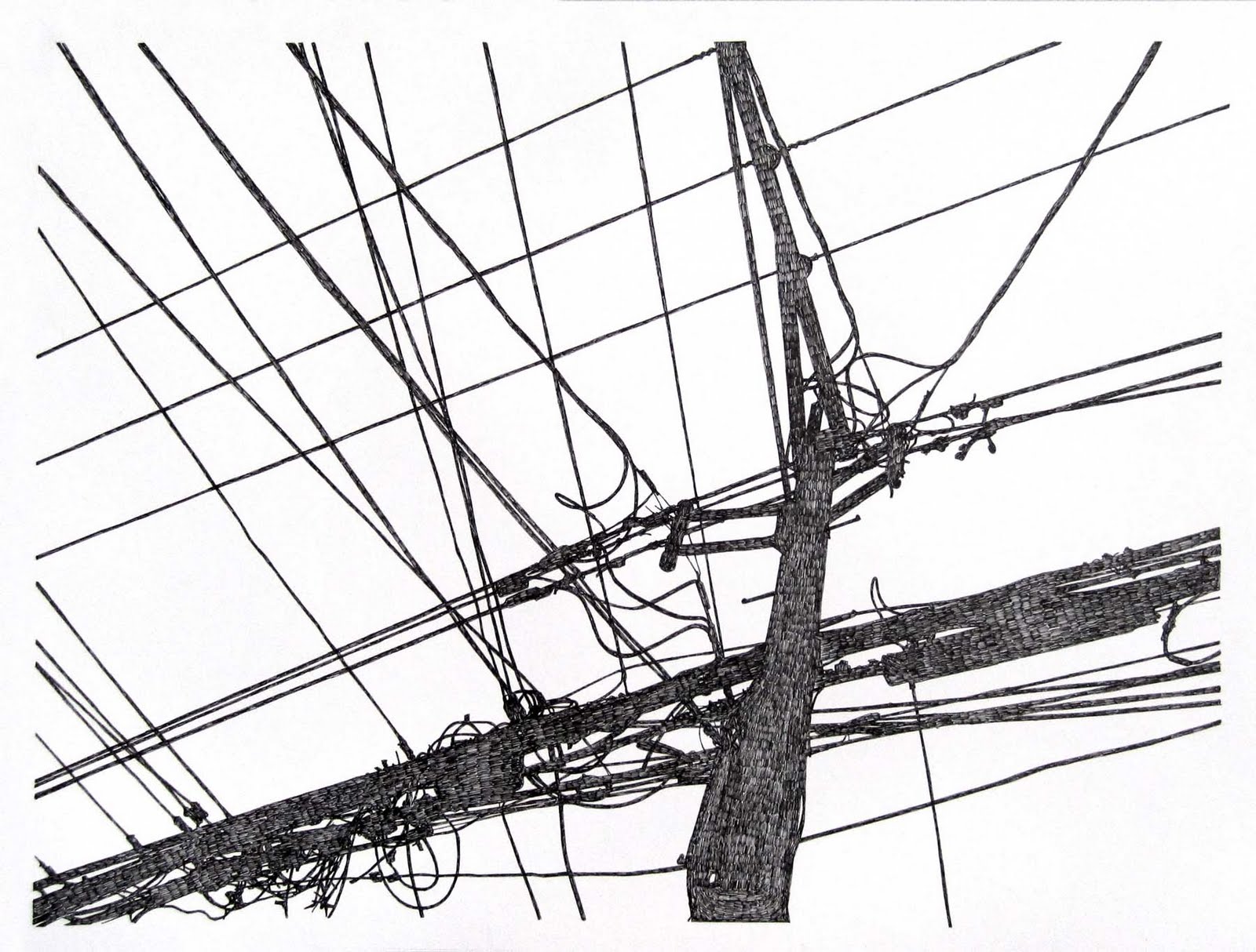 1600x1214 Michael Mcguire Telephone Pole Drawings - Utility Pole Drawing