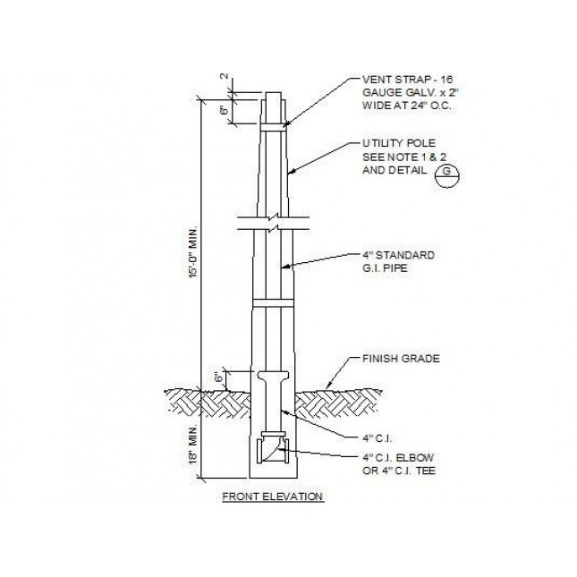 645x645 Utility Pole Cad Block - Utility Pole Drawing