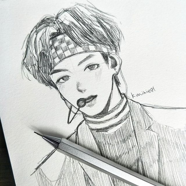 640x640 Bts V Anime Drawing Anime Collection - V Drawing