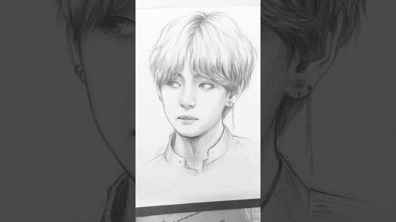 1280x720 Kim Taehyung V - V Drawing
