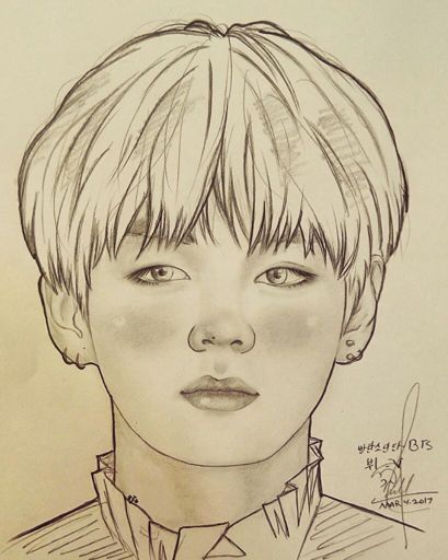 409x512 Bts - V Drawing