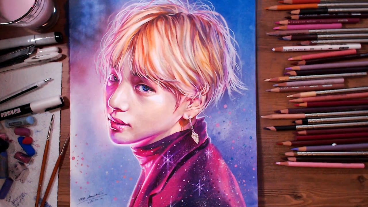 1280x720 Bts - V Drawing