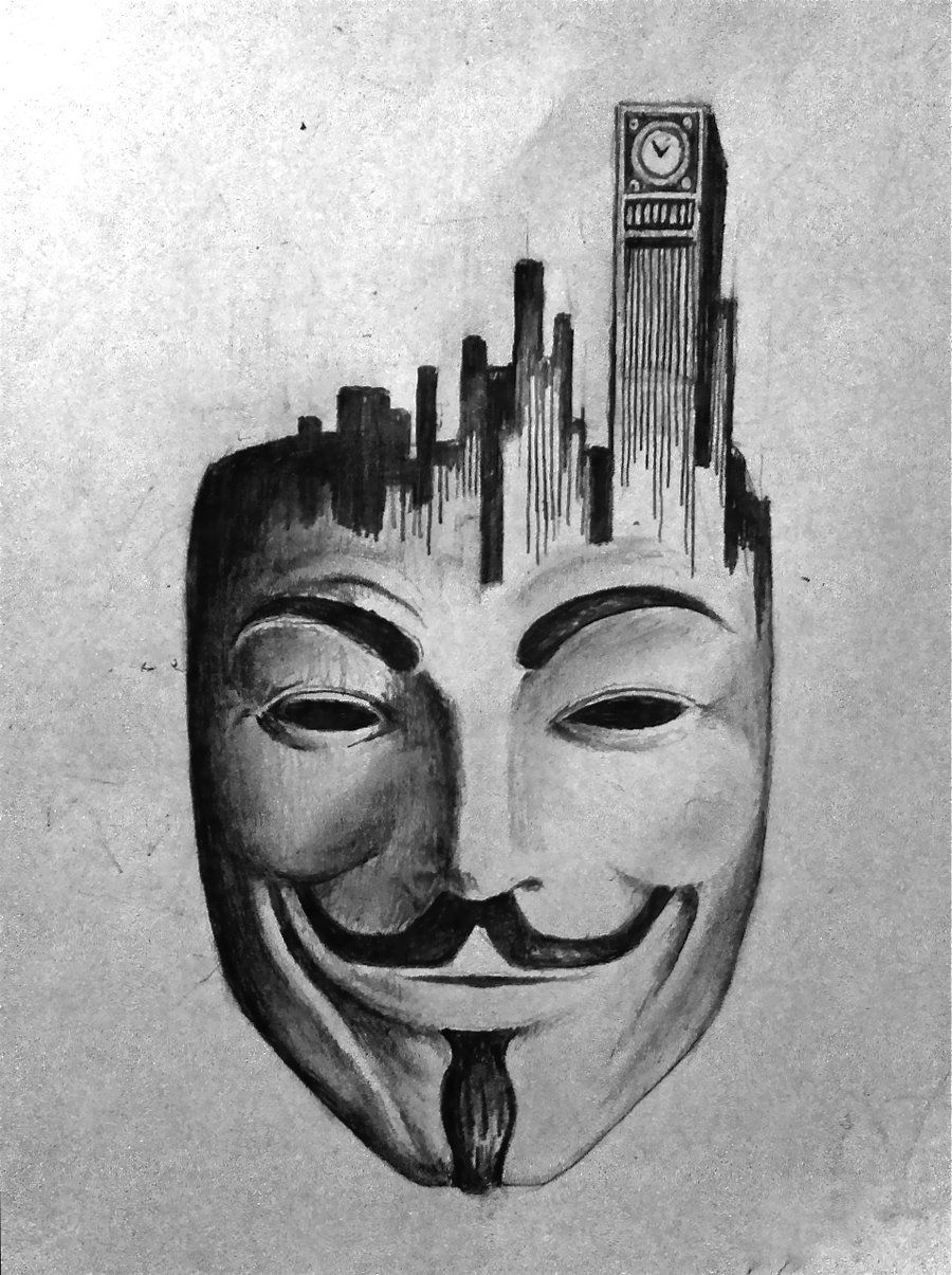 900x1205 V For Vendetta - V For Vendetta Drawing