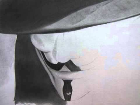 480x360 V For Vendetta Drawing - V For Vendetta Drawing