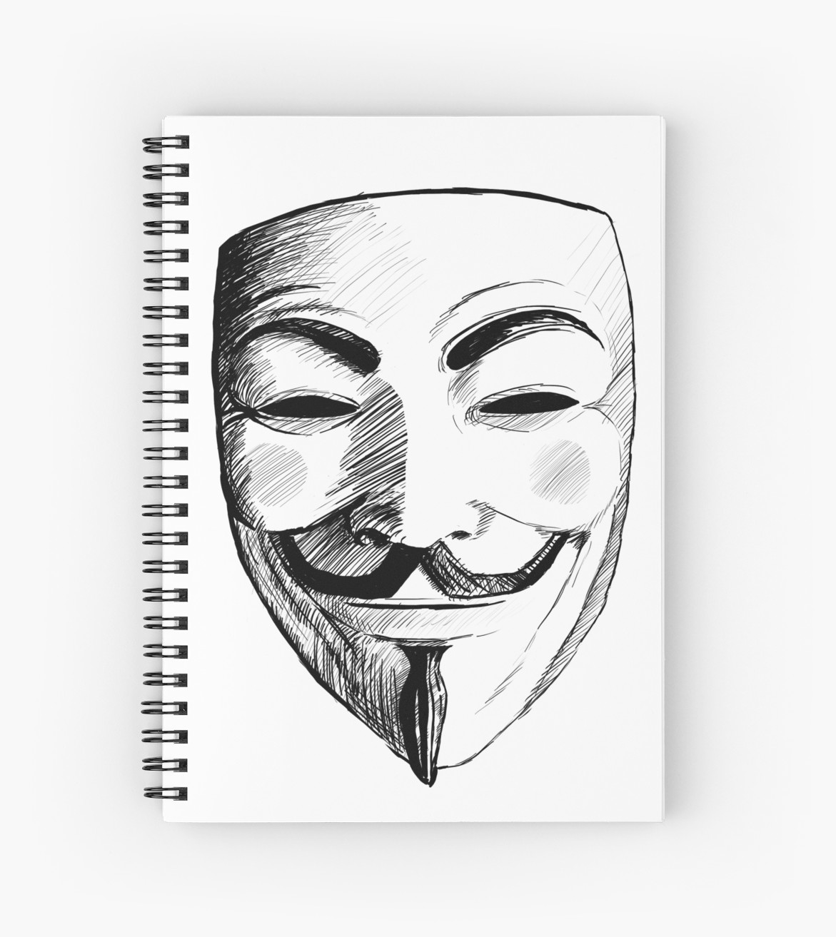 1171x1313 V For Vendetta Spiral Notebooks - V For Vendetta Drawing