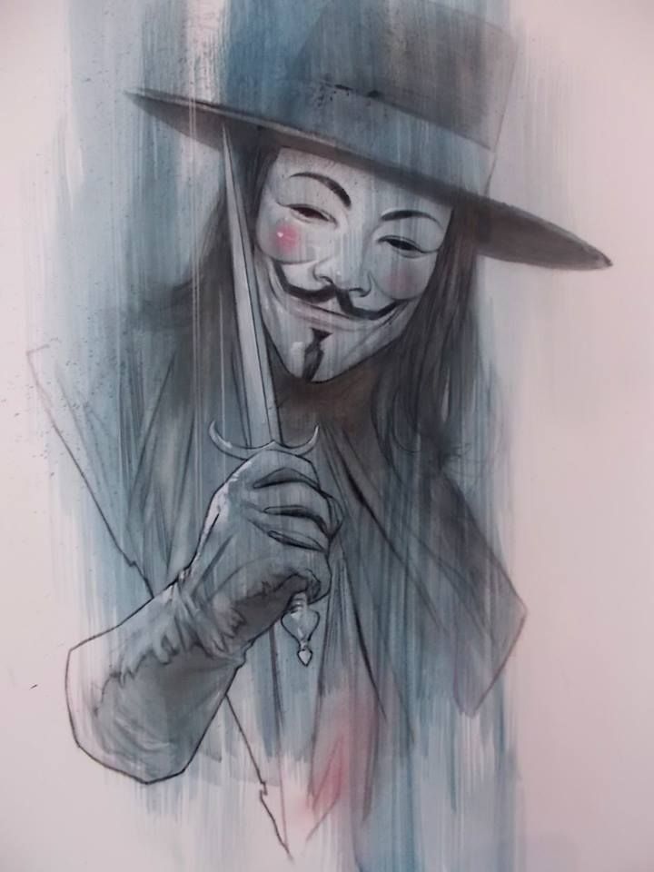 720x960 V For Vendetta - V For Vendetta Drawing